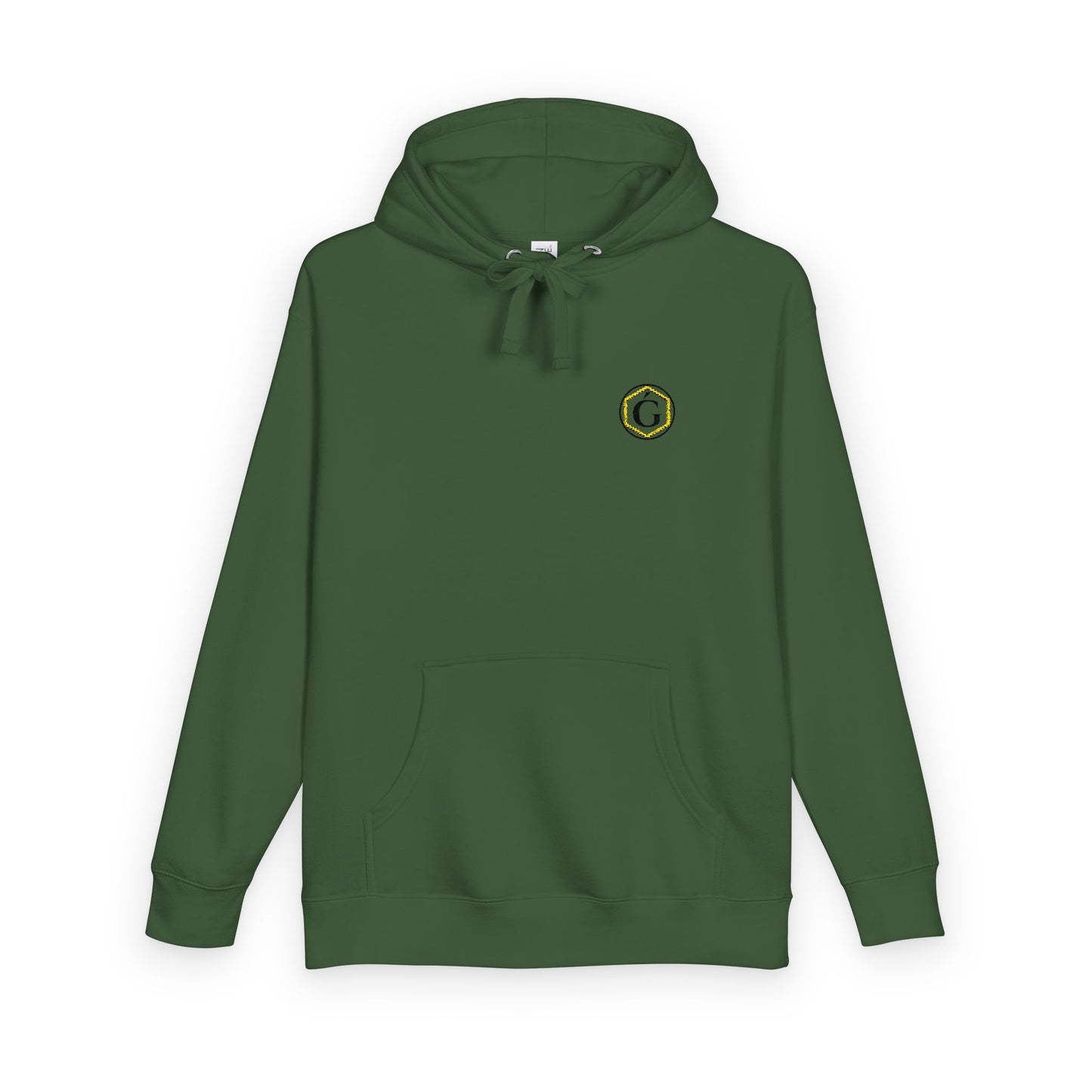 GAROZÉ MONOGRAM — Embroidered Premium Hoodie (Military Green)