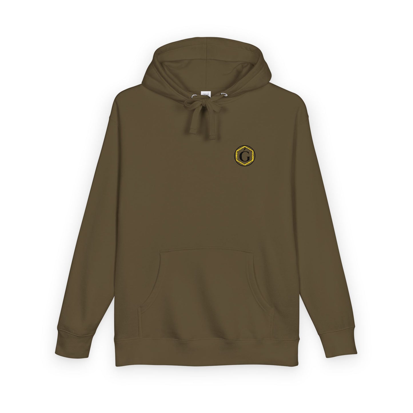 GAROZÉ MONOGRAM — Embroidered Premium Hoodie (Military Green)