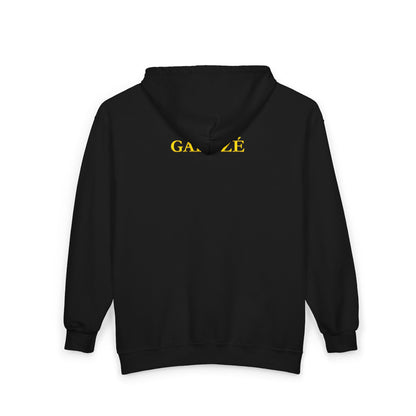 GAROZÉ & Logo Signature Zip Hoodie Embroidered Tee — Noche | GAROZÉ