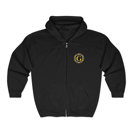GAROZÉ Signature Zip Hoodie — Embroidered Legacy Edition
