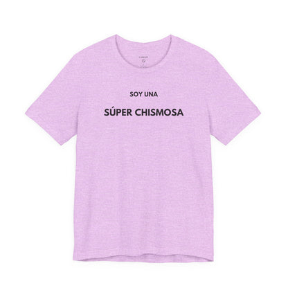 SOY UNA SÚPER CHISMOSA - Camiseta Divertida en Español | GAROZÉ Edición Especial