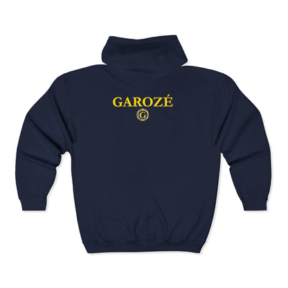 GAROZÉ Limited Edition & Logo Signature Zip Hoodie Embroidered Tee — Noche | GAROZÉ