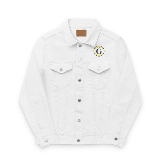 GAROZÉ Embroidered Denim Jacket — Limited Edition | Black & Gold Detail